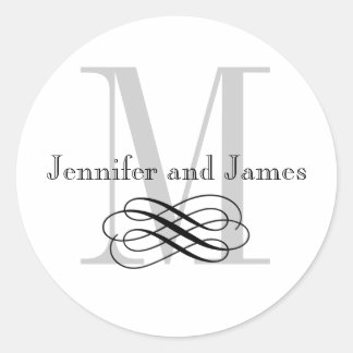 Stickers de logo Mariage Monogramme