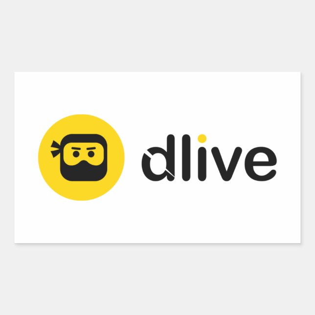 Stickers de logo noir DLive (Devant)