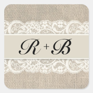 Stickers de look Rustique Lace & Burlap