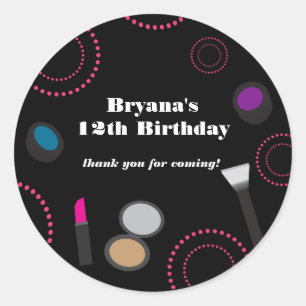 Stickers de maquillage noir rose