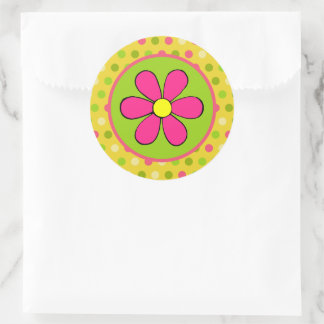 Stickers de marguerite rétro