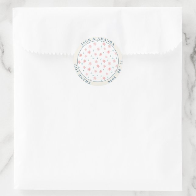 stickers de mariage chic Little Pink Flower (Sac)