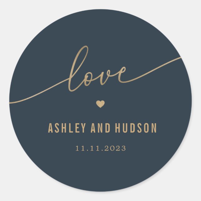 Stickers de mariage de couleur Elegant Touch EDITA (Devant)
