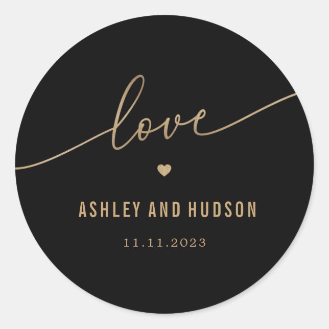 Stickers de mariage de couleur Elegant Touch EDITA (Devant)