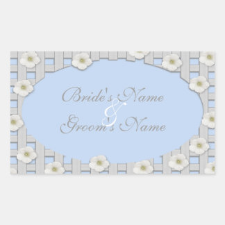 Stickers de mariage de Trellis de gloire du matin