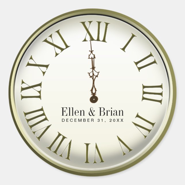 Stickers de mariage du Nouvel An (Devant)