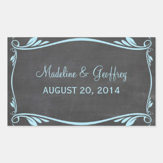 Stickers de mariage en tableau noir