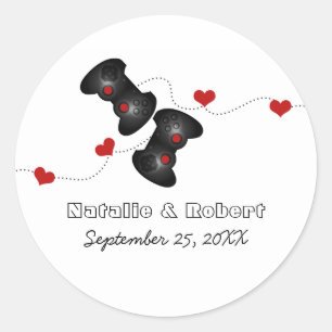 Stickers de mariage Geeky Gamers (Dark)