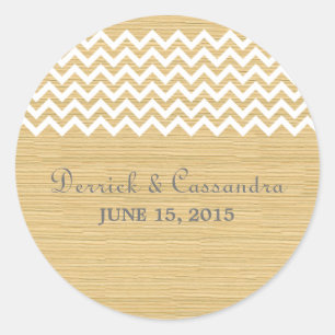 Stickers de mariage ivoirique russe Chevron