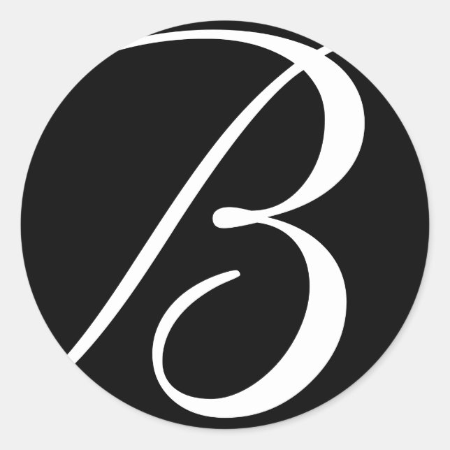 Stickers de mariage monogramme (Devant)