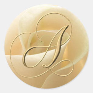 Stickers de mariage Monogramme - lettre A