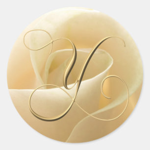 Stickers de mariage Monogramme - lettre Y