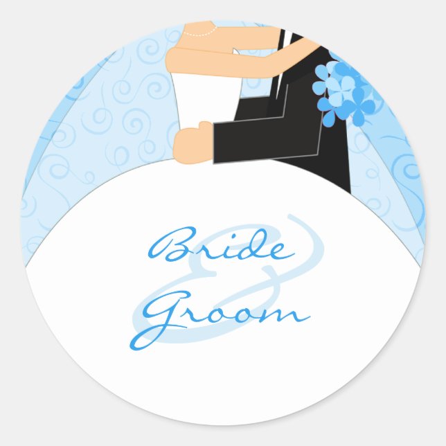 Stickers de mariage personnalisés (Devant)