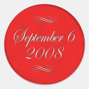 Stickers de mariage personnalisés pour sacs cadeau