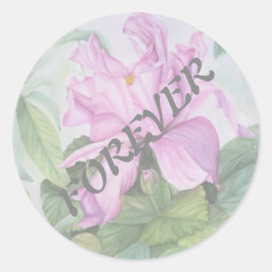 STICKERS DE MARIAGE ROSE TROPICALE ORCHID