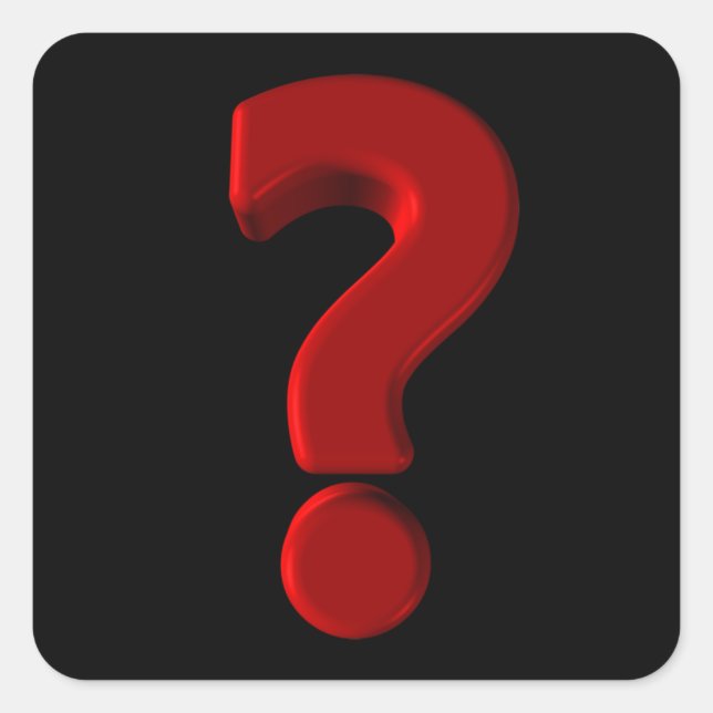 Stickers de marque de question (Devant)