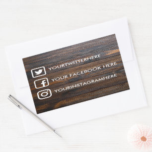 Stickers de médias sociaux personnalisés