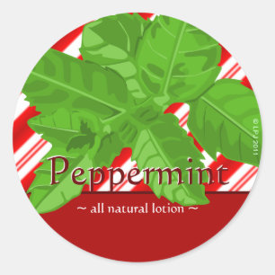 Stickers de menthe personnalisables