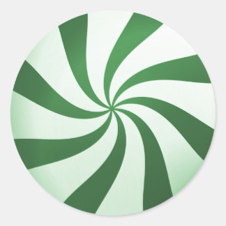 Stickers de menthe verte et blanche