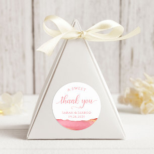 Stickers de Merci rose-rose corail