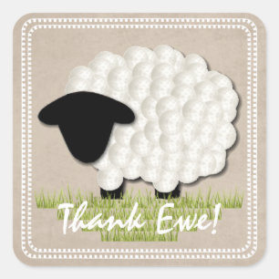 Stickers de Merci Unisex Little Lamb sur mesure