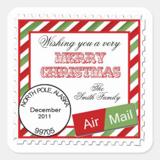 Stickers de messagerie aérienne de Noël