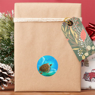 Stickers de natation de tortue