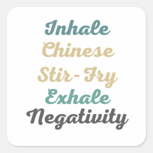 Stickers De Négativité De L'Exhale Chinoise