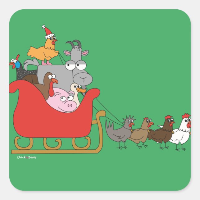 Stickers de Noël à la ferme (Devant)