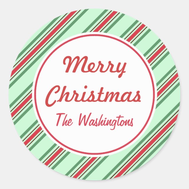 Stickers de Noël à la menthe (Devant)
