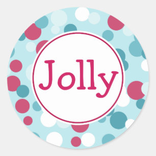 Stickers de Noël à points rétro