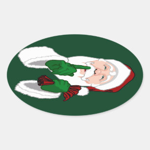Stickers de Noël amusants Stickers Santa Clause mi