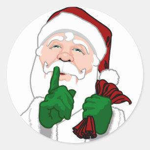 Stickers de Noël amusants Stickers Santa Clause mi
