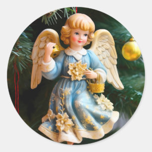 Stickers de Noël Angel vintage