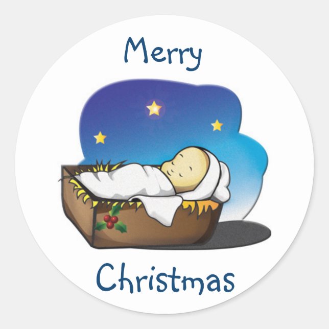 Stickers de Noël/Baby Jesus (Devant)