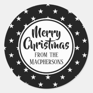 Stickers de Noël Black Stars