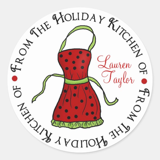 Stickers de Noël de l'Cuisine d'avril (Devant)