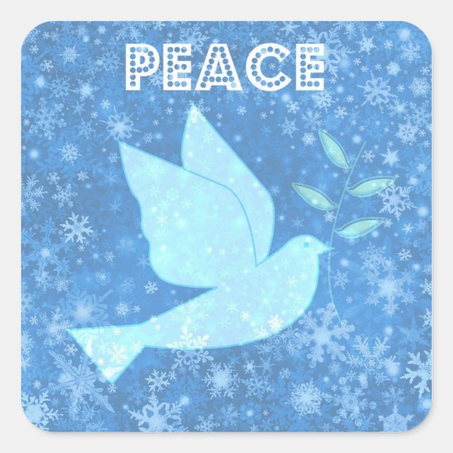 Stickers de Noël de Peace Dove (Devant)
