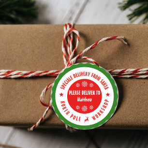 stickers de Noël de père Noël Workshop pôle nord