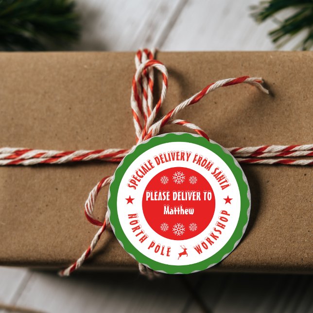 stickers de Noël de père Noël Workshop pôle nord (Créateur téléchargé)