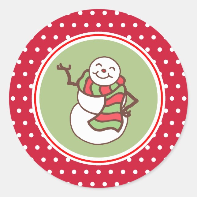 Stickers de Noël de Snowman (Devant)