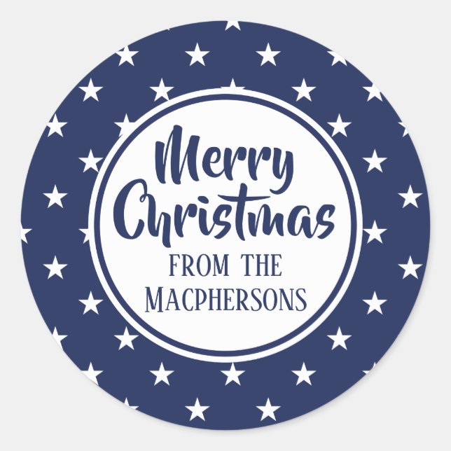 Stickers de Noël des étoiles de la Marine (Devant)