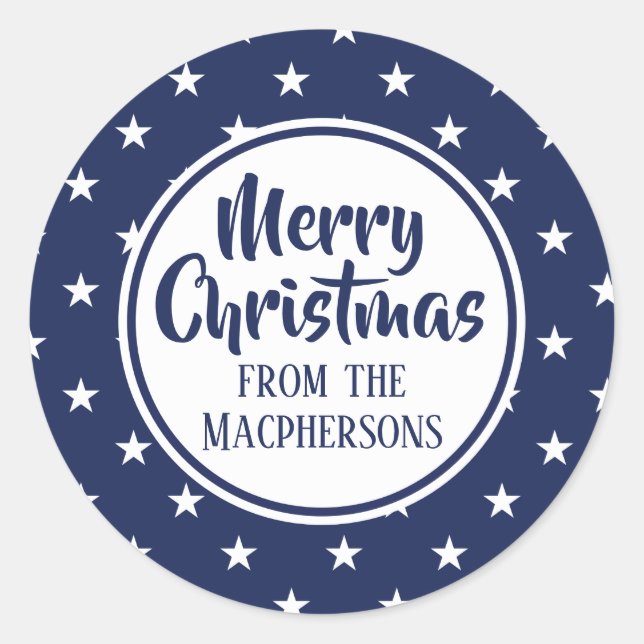 Stickers de Noël des étoiles de la Marine (Devant)