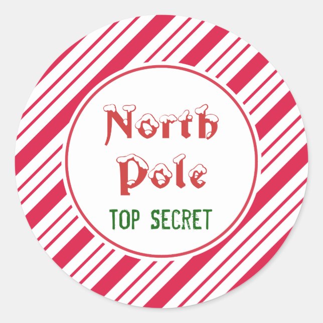 Stickers de Noël du Pôle Nord (Devant)