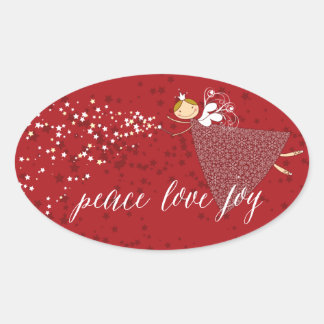 Stickers de Noël Fée de Noël de la Paix