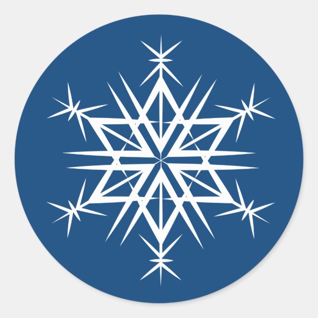 Stickers de Noël - Flocon de neige (Devant)