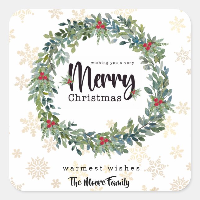 Stickers de Noël Golden Snowflakes (Devant)