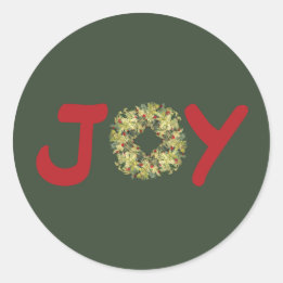 Stickers de Noël Joyous Light Heart Wreath