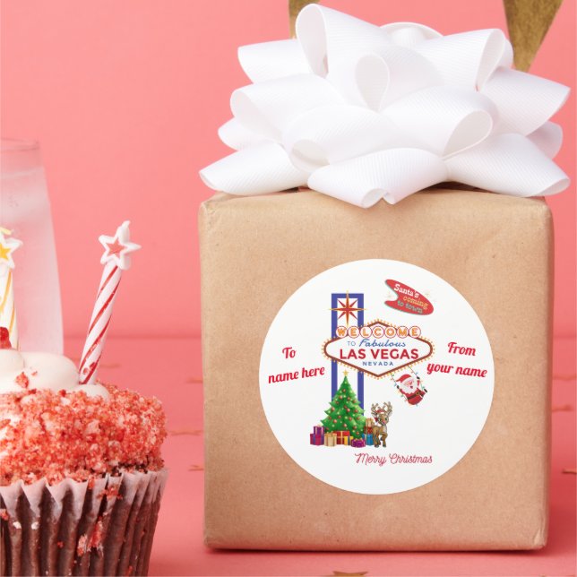 Stickers de Noël Las Vegas pkg 6 (Fête)