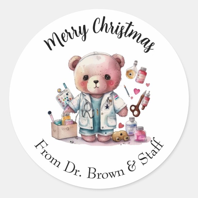 Stickers de Noël Médicales (Devant)